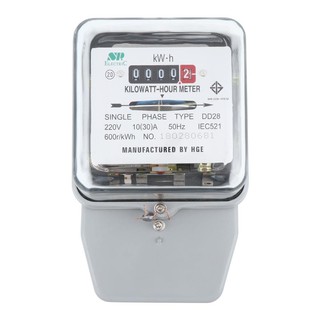 Electric meter POWER METER 10A(30A) 2P SP Circuit breaker Electrical work มิเตอร์ไฟฟ้า มิเตอร์ไฟ SP 10A (30A) 2P เบรกเกอ