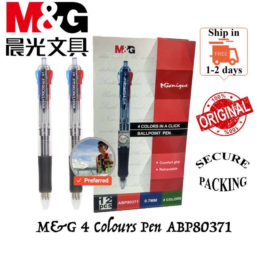 M&G 4 COLOUR PEN ABP80371 BALL PEN /TENFON 3 COLOUR BALL PEN