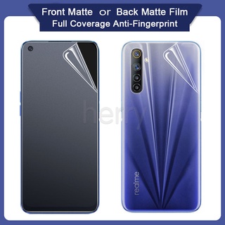 ฟิล์มไฮโดรเจลนิ่ม ป้องกันหน้าจอ หน้า หลัง กันรอยนิ้วมือ สําหรับ Realme 10 Pro+ 9i 9 8i 8 7 6 6i 5i 5 3 Pro C20 C25 C25S C3 C11 C12 C21 C15