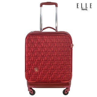 ELLE Travel Phryne Collection. Hybrid Polycarbonate/Nylon Material, Cabin Luggage, Aluminum Trolley, 360 Front Opening