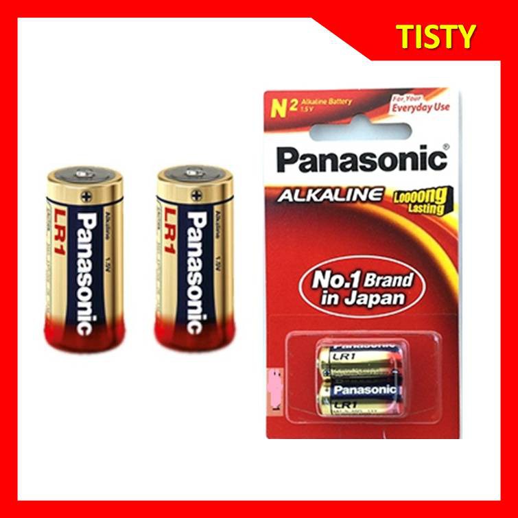 ของแท้ 100% Panasonic LR1 size N  (1.5V.) Alkaline Battery ถ่านอัลคาไลน์