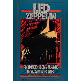 โปสเตอร์ Led Zeppelin เลดเซพพลิน Rock Poster รูปภาพติดห้อง ตกแต่งผนัง โปสเตอร์วงดนตรี โปสเตอร์ติดผนัง โปสเตอร์วงร็อค