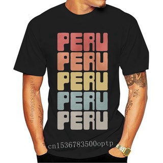 เสื้อเชิ้ตแขนสั้น พิมพ์ลายตัวอักษร Peruvian Peru สไตล์วินเทจ แฟชั่นฤดูร้อน สําหรับผู้ชายS-5XL