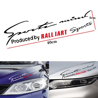 สติกเกอร์ตกแต่งรถยนต์ 1 ชิ้น ลาย RalliArt Sports