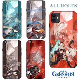 [COD+ READY STOCK]stickers gift 原神 mobile phone case Genshin impact game Figure action silhouette tempered glass/liquid silicone phone shell applicable to more than 200 mobile phone modelsZhongli Eula Klee Hutao Ganyu Xiao iphone 12 case A