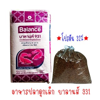 อาหารปลาดุกเล็ก # อาหารปลาดุกเม็ดเล็ก # บาลานส์ 931 โปรตีน32% เลี้ยงง่าย โตไว (แบ่งขาย 1 กิโลกรัม)