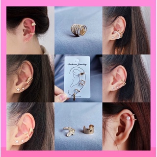 ราคา🇹🇭ร้านไทย🇹🇭 Earcuff 🔆 งานมินิมอล 1 ต่างหูเกี่ยวสไตล์เกาหลี ต่างหูหนีบเกาหลี ต่างหูเกี่ยว ear cuff