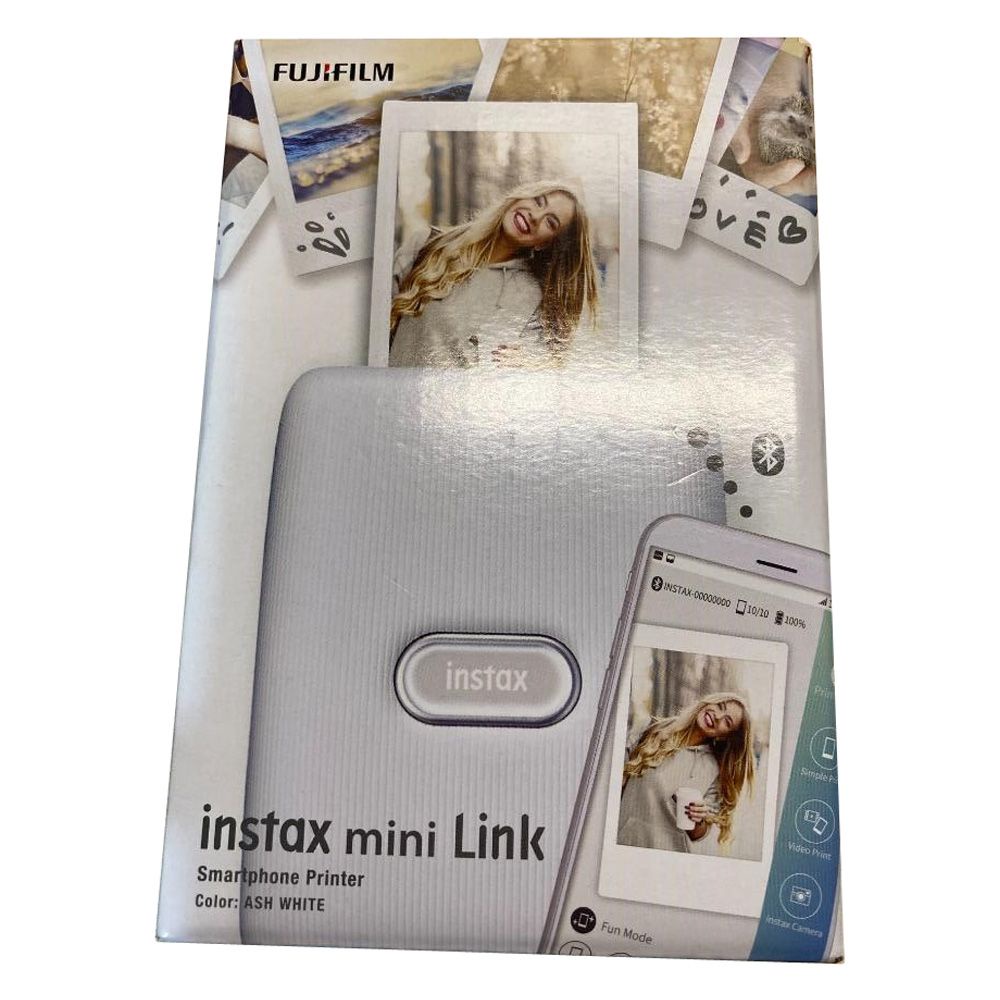 Fujifilm Instax Mini Link Smartphone Printer ( Ash White )