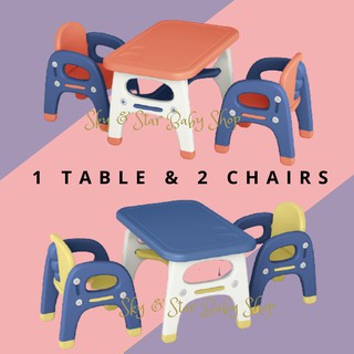 ราคา🛎 โต๊ะ 1 เก้าอี้ 2 มาแล้ว....โต๊ะเก้าอี้เด็ก  ทำการบ้าน  อ่านหนังสือ  นั่งกินข้าว  เล่นของเล่น