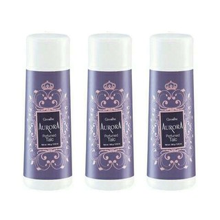 Giffarine Aurora Perfumed Talc กิฟฟารีน ออลอร่า เพอร์ฟูม ทัลค์ 100 g. 3 ชิ้น