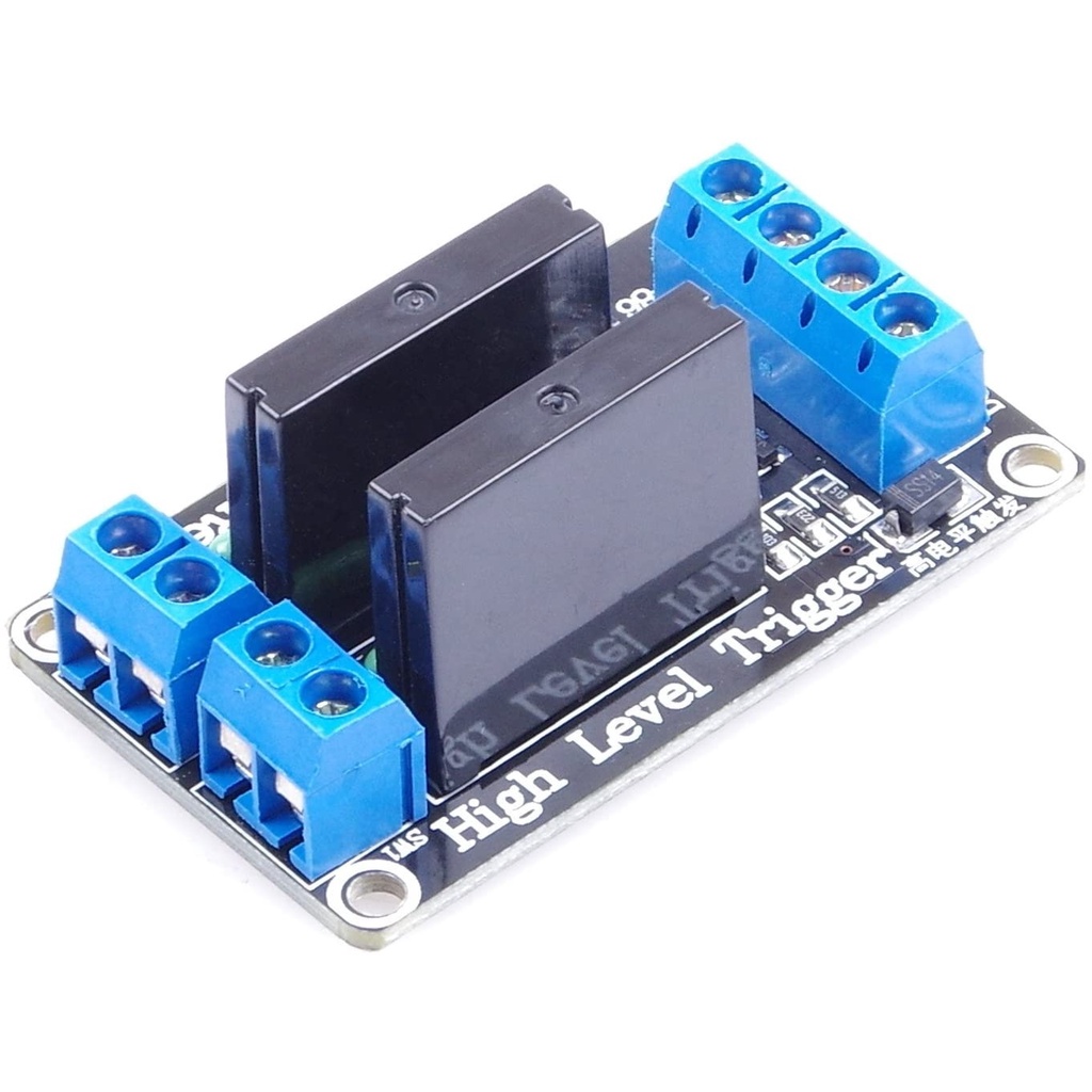 2 Channel 5V Solid State Relay Module High Level With Fuse