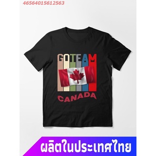 ผ้าฝ้าย 100%ปักกิ่ง 2022 ผู้ใหญ่ Beijing 2022 Canada Team China Winter Olympics GamesGo Win Gold Canada Essential T-Shir