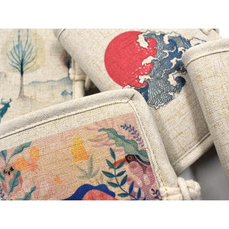 กระเป๋าสตางค์ ใบสั้น ผ้าฝ้าย และผ้าลินิน ขนาดเล็ก แฮนด์เมด สไตล์วินเทจ สําหรับผู้หญิง - รูปที่ 6