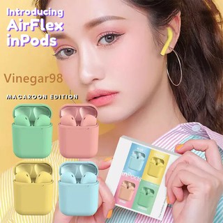 [รับฟรีของขวัญ] หูฟังบลูทูธไร้สาย 5.0 ห้าสี ให้เลือก inPods12 Macaron สําหรับเล่นกีฬา