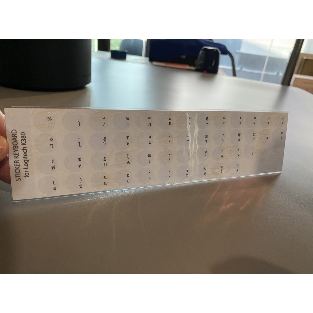 สติ๊กเกอร์ Keyboard Sticker ภาษาไทย สำหรับ Logitech K380, K480