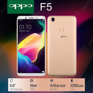 OPPO F5 เครื่องแท้ รับประกันร้าน ราคาล้างสต๊อก จอ 6 นิ้ว Ram 4 Rom 32 GB