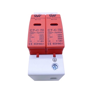 SPD AC SPD ป้องกันฟ้าผ่า 2P  220V /UC385V surge protective D…