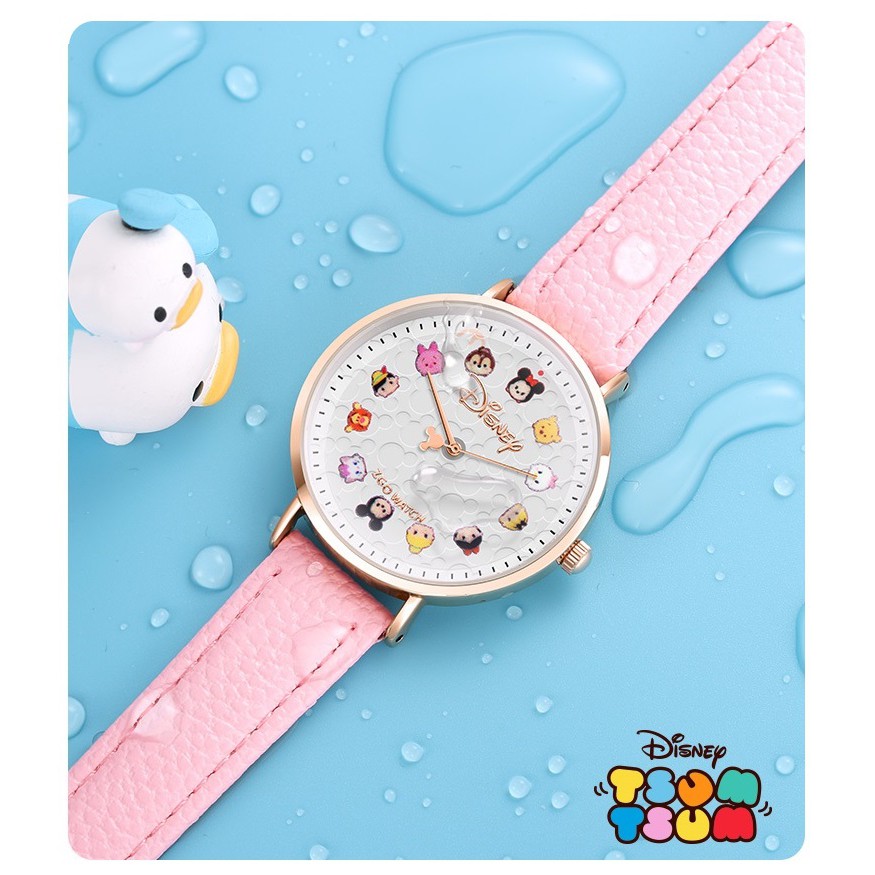 ของแท้ Disney Mickey Mouse Tsum Tsum นาฬิกาข้อมือแฟชั่น สําหรับเด็ก
