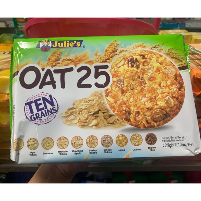 Julie’s Oat25 ten grains คุกกี้ธัญพืช