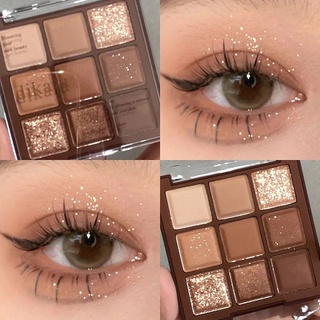 💫แท้/ส่งด่วน💫 🌈พาเลทตาประกายชิมเมอร์ 9 สี DIKALU COCO VENUS Nine Color Eyechadow-DC CHOCO