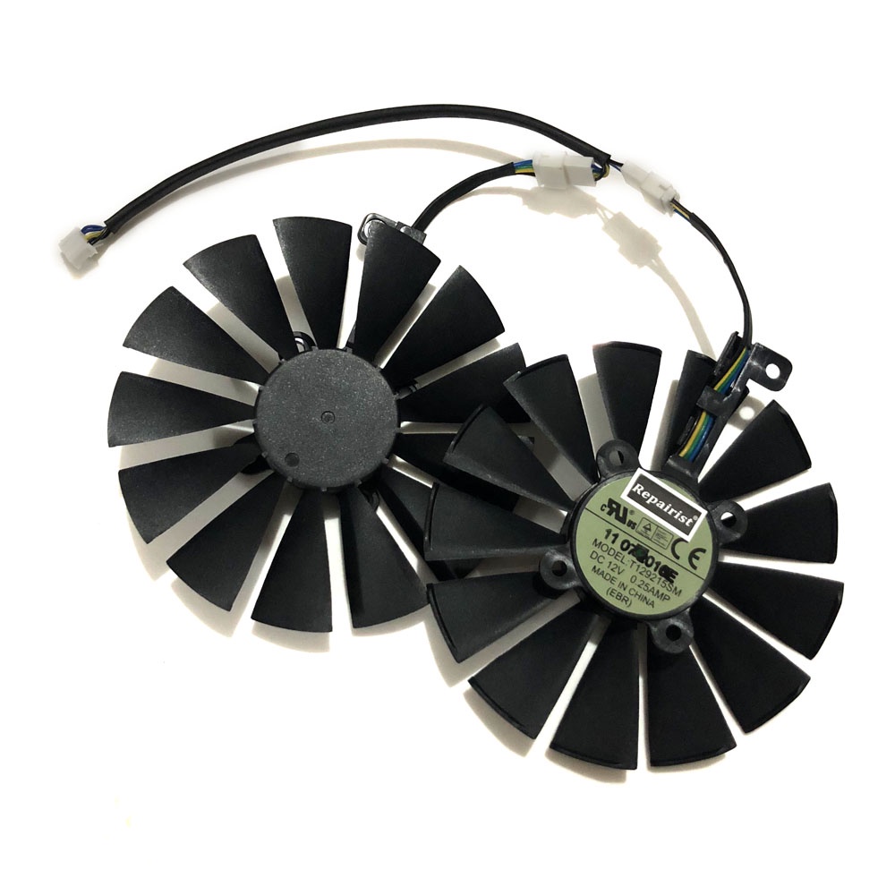 2 ชิ้น/เซ็ต 95MM(100MM) T129215SM พัดลมคูลเลอร์สําหรับ ASUS ROG POSEIDON GTX1080TI P11G ASUS STRIX R