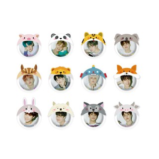 【ของแท้】 [ILOVEYOU] เข็มกลัดรูปภาพ TREASURE PIN BUTTON + COVER SET