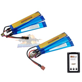 Set แบต Li-po Firefox 20c 1200mAh 11.1v แยกเซลล์ พร้อมเครื่องชาร์จ B3