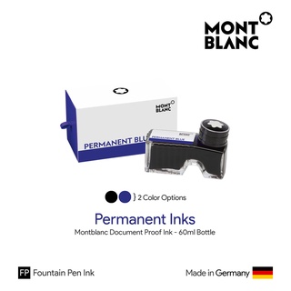 Montblanc Permanent Ink 60ml Bottle - หมึกเติมปากกากันน้ำมองบลังค์ ขนาด 60 มล.