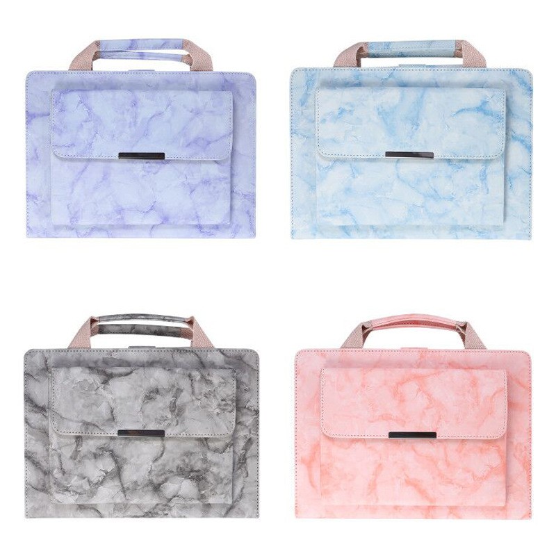 Casing For iPad Air4 Pro11 Pro10.5 10.2 Air1 Air2 7th 8th Mini 3 4 5 9.7 Marbling PU Leather Filp Case Handbag Shockproof Cover