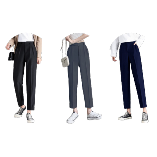 กางเกงขายาวผู้หญิง [S-5XL] Billie Slim Pants (ใส่โค้ด ISSA10JAN ลด 100) ผ้าไอวี่ ผ้านุ่ม ใส่สบาย รุ่นนี้ใส่แล้วดูดี