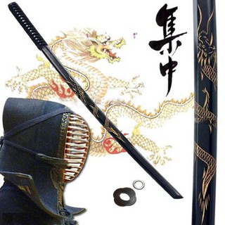 JAPAN ดาบไม้ ซามูไร Bokken ดาบไม้ ลายมังกร เคนโด้ Kendo ดาบเคนโด้ ดาบญี่ปุ่น Wooden Sword Samurai Katana Yakuza ยากูซ่า