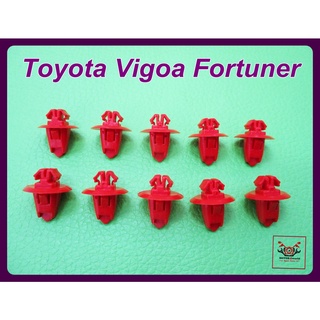 TOYOTA VIGO FORTUNER WHEEL LOCKING CLIP SET (10 PCS.) "RED" // กิ๊บล็อคโป่งล้อ สีแดง (เซ็ท 10 ตัว)