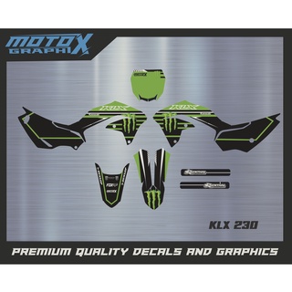 สติกเกอร์ติดรถมอเตอร์ไซค์วิบากสุดพรีเมี่ยม รุ่น KLX230