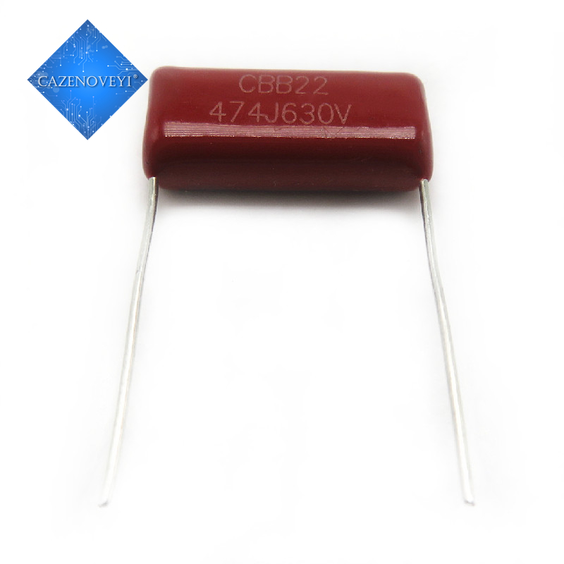 10 ชิ้น/ล็อต Kapasitor ฟิล์มโพรพิลีน 630v474j 0.47uf 470nf Pitch 20 มม. 630v 474 Cbb