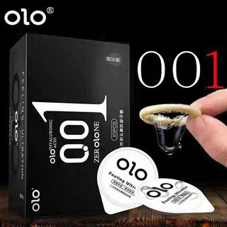 ราคาถุงยางอนามัย olo กล่องดำ (10ชิ้น/1กล่อง) แบบบาง ขนาด 0.01 มิล **ไม่ระบุชื่อสินค้าหน้ากล่อง**