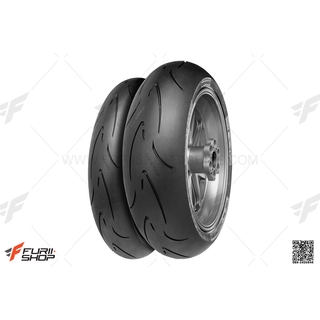 ยางมอเตอร์ไซค์บิ๊กไบค์ CONTINENTAL CONTIRACEATTACK COMP 120/70 ZR 17 M/C 58W TL&gt;&gt; Flash Moto Tire ยางมอเตอร์ไซต์ ยางบ...