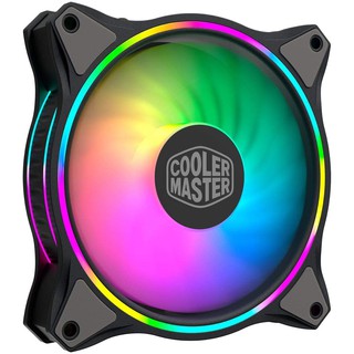 FAN Cooler Master MasterFan MF120 Halo Duo-Ring ARGB Lighting 120mm Fan #coolermaster พัดลมเคส Single pack Black