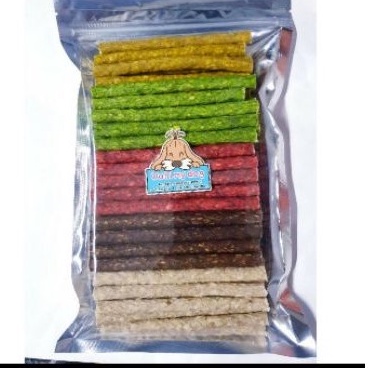 ขนมกินเล่นขัดฟันสุนัข มันชี่รวมรสแท่งกลมขนาด800 กรัม***