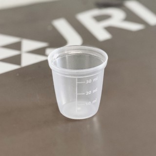 JRL แก้วตวงพลาสติก มีขีดบอก 10-30 ml สำหรับตวง น้ำเชื่อม นมข้น และของเหลว ตกไม่แตก (ตัวเลือก 4/6/12 ใบ)