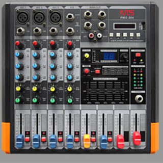 NTS PMX-304 POWER MIXER  เพาเวอร์มิกเซอร์ 3 โมโน 1 สเตอริโอ + เอ็ฟเฟ็ค 16DSP - เสียบ USB/SD CARD/BLUETOOTH