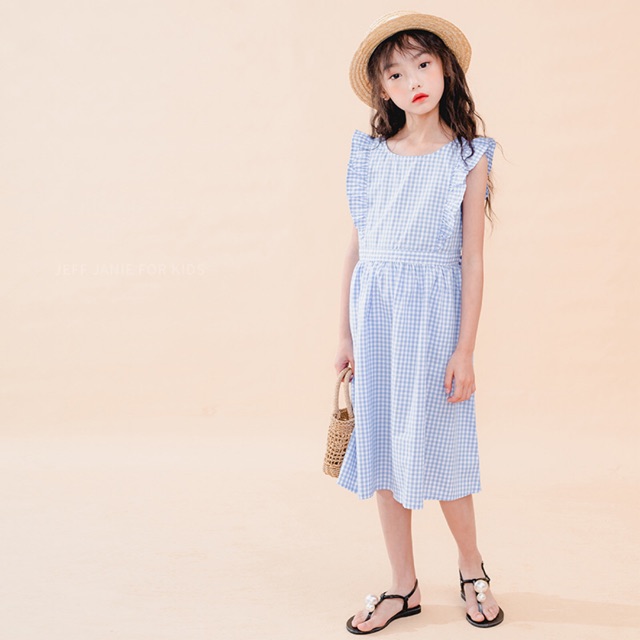 เดรสสีฟ้าขาว ดูสะอาดตา / B09