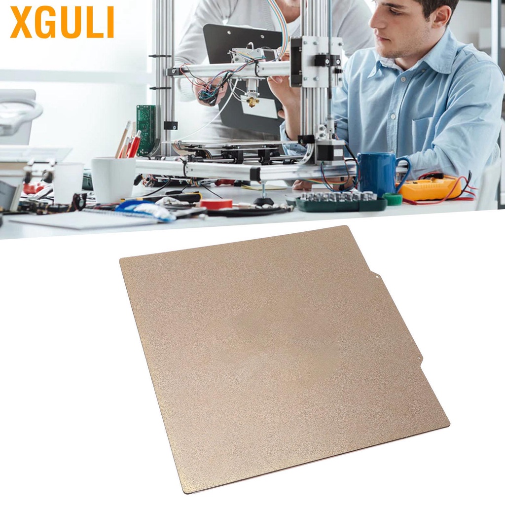 Xguli PEI Sheet Flexible Build Plate 310x310mm Steel Spring Bed For CR ...