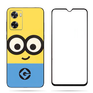 สําหรับ Despicable Me 3 (MINIONS) OPPO A57 2022 4G ฟิล์มกระจกนิรภัย เคสป้องกัน