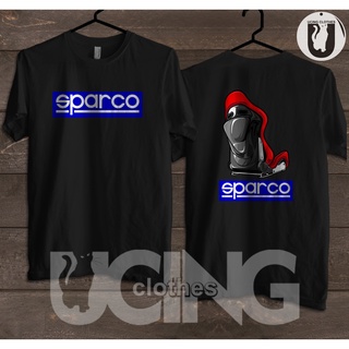 เสื้อยืด พิมพ์ลาย Sparco SEAT SERIES RACING 02 สําหรับยานยนต์