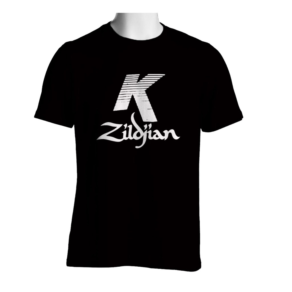 เสื้อยืดลายกราฟฟิก zildjian k สีดํา