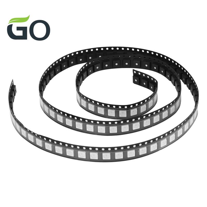 ไฟชิป Led WS2812B RGB 5050SMD PCB WS2812 DC5V สีขาว 100 ชิ้น