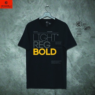 เสื้อยืด เสื้อคอกลม เสื้อแฟชั่น เสื้อสีขาว เสื้อสีดำ ลาย light reg bold ใส่สบาย คนอ้วน ผู้ชาย ผู้หญิง hexagon_c