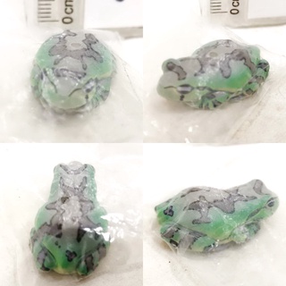 (แท้/มือ1) KITAN CLUB Nature of Japan forest green tree frog PVC mini figure model คีตาล กบ​ Re-ment