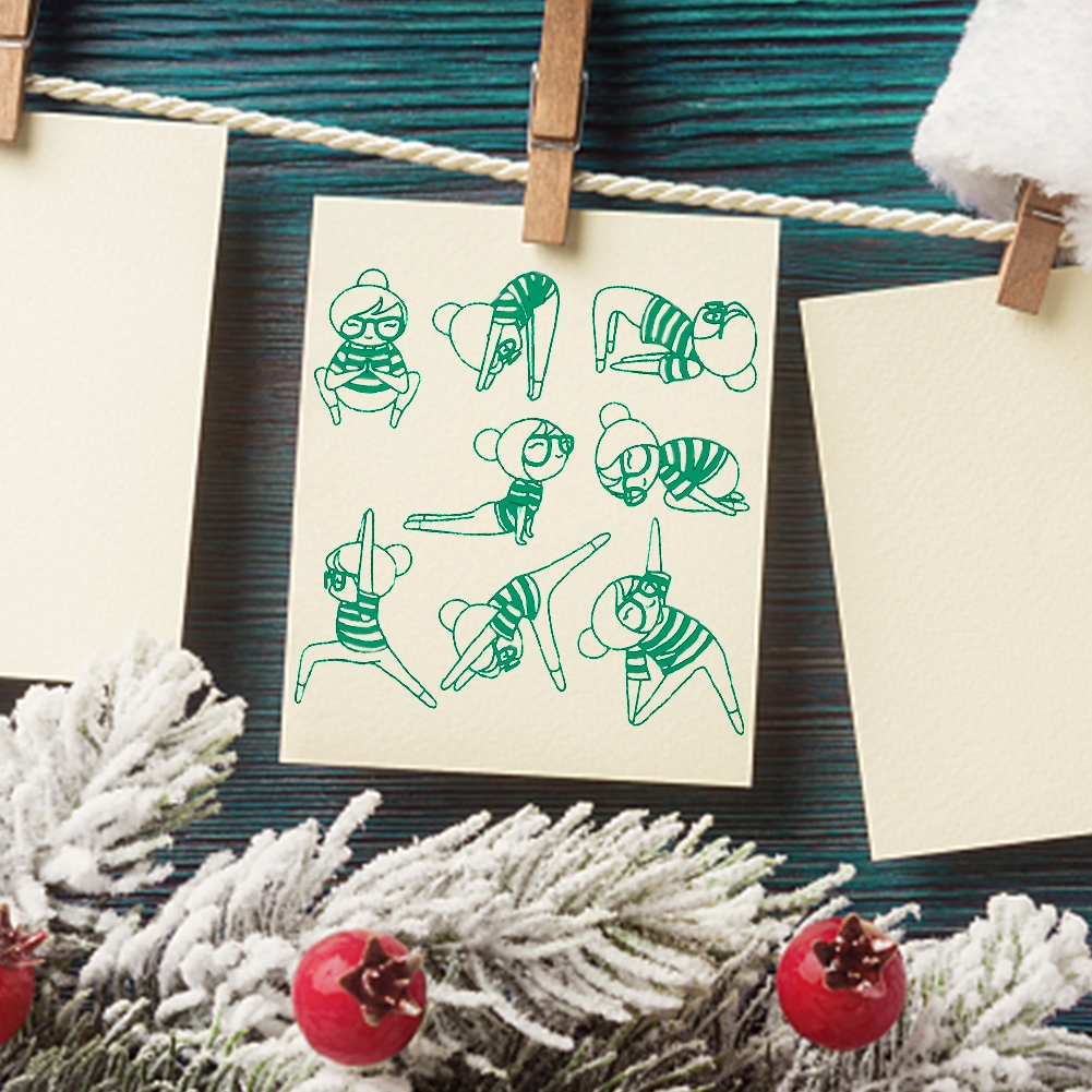 CY Girl Transparent Silicone Seal Stamp for DIY Scrapbooking Album Card ...