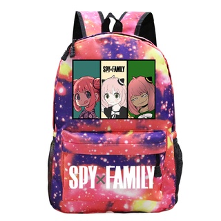 กระเป๋าเป้สะพายหลัง พิมพ์ลายการ์ตูนอนิเมะ Spy X Family Anya Forger Mochila Mujer สําหรับผู้ชาย และผู้หญิง